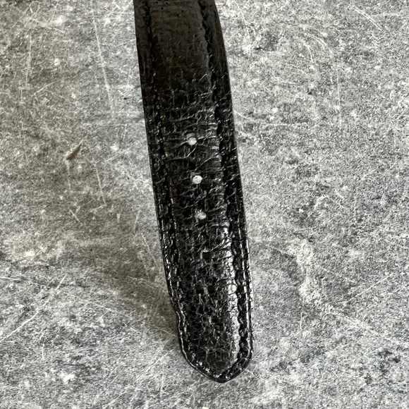 Bvlgari Diamond Black Face Stainless Steel & Black Leather Women's Watch BB26SL - Picture 8 of 13